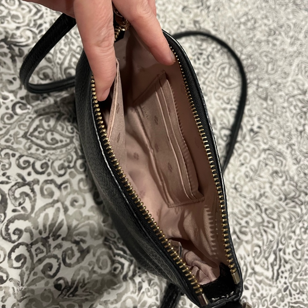 Kate Spade Polly Small Swing Pack Black Leather Crossbody Bag - Picture 7 of 7